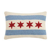 Chicago Flag Hook Pillow