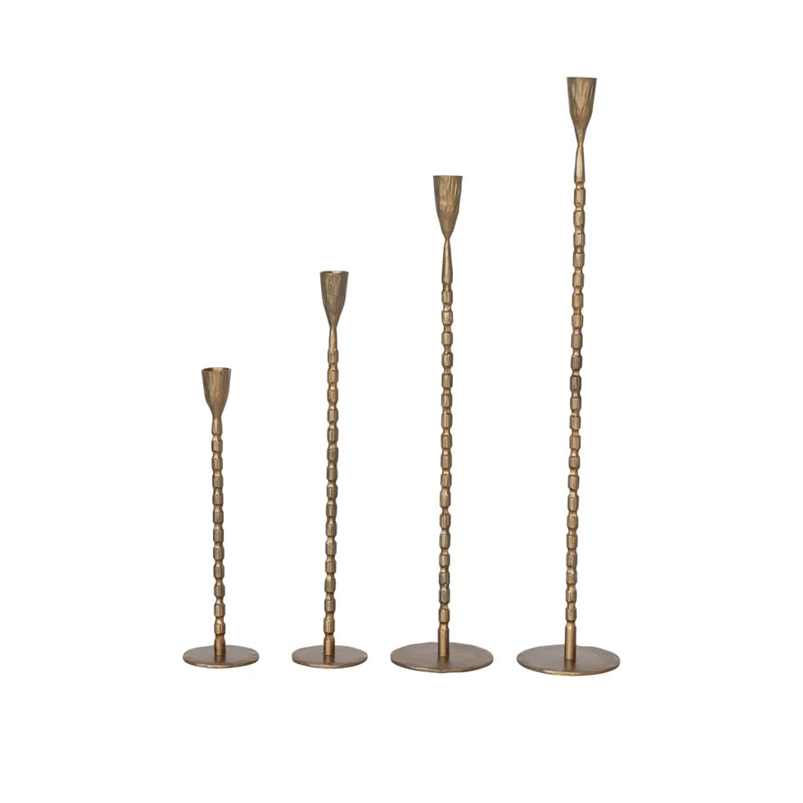 Hand-Forged Brass Metal Taper Holder