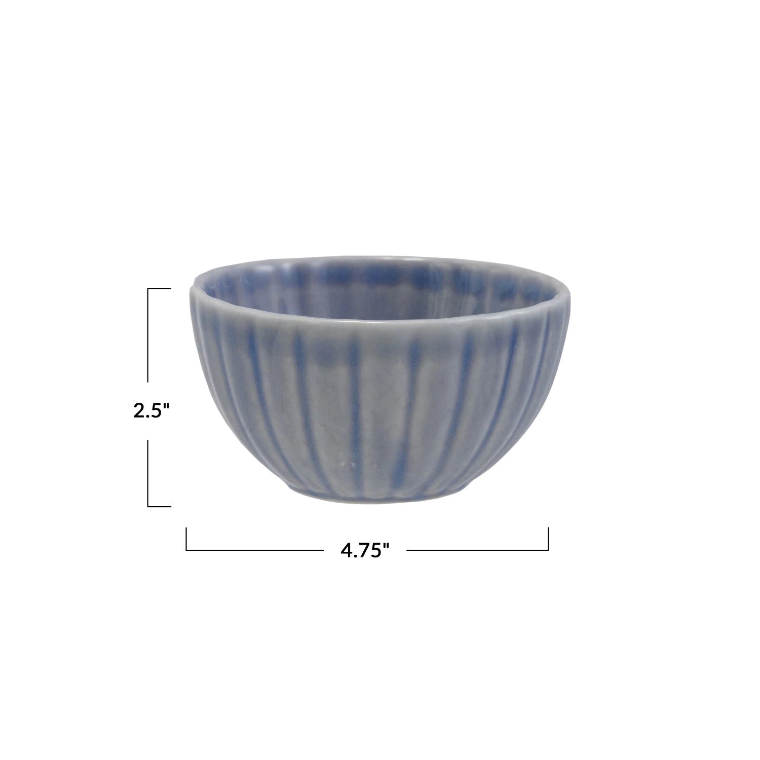 Cornflower Medium Fluted Bowl