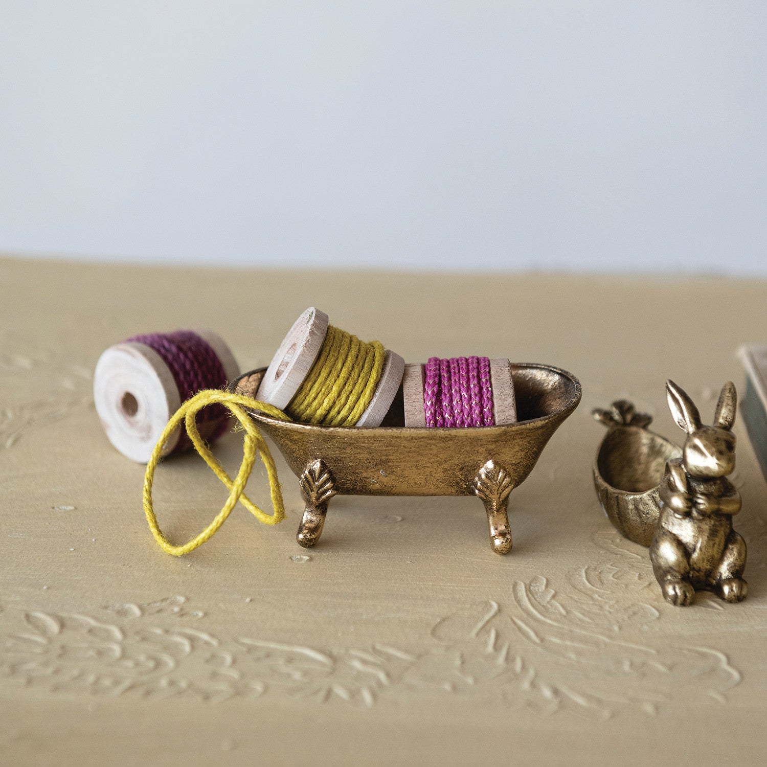 Brass Rabbit Dish