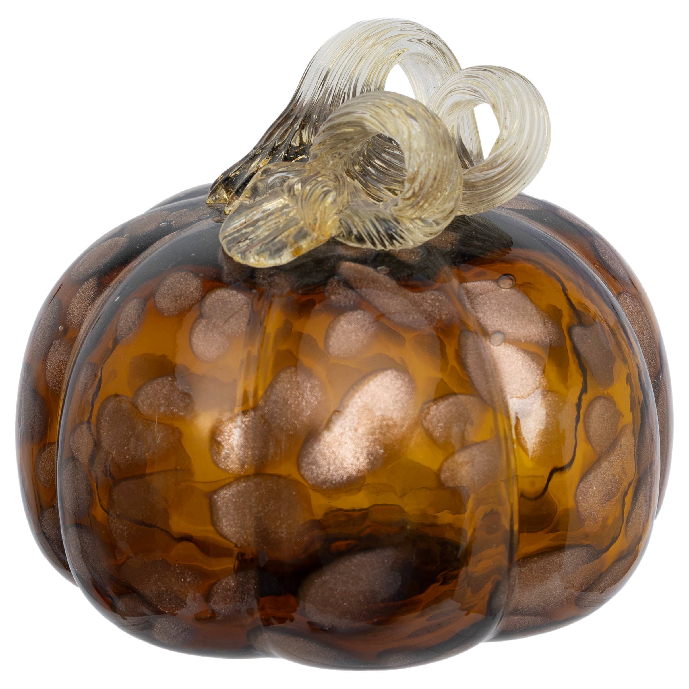 4.75" Coffee Glass Pumpkin Small Fall Autumn