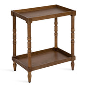 Bellport Wood Side Table with Shelf