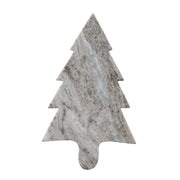 Brown Melange Marble Tree Shaped Serving Board