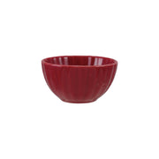 Red Medium Fluted Bowl