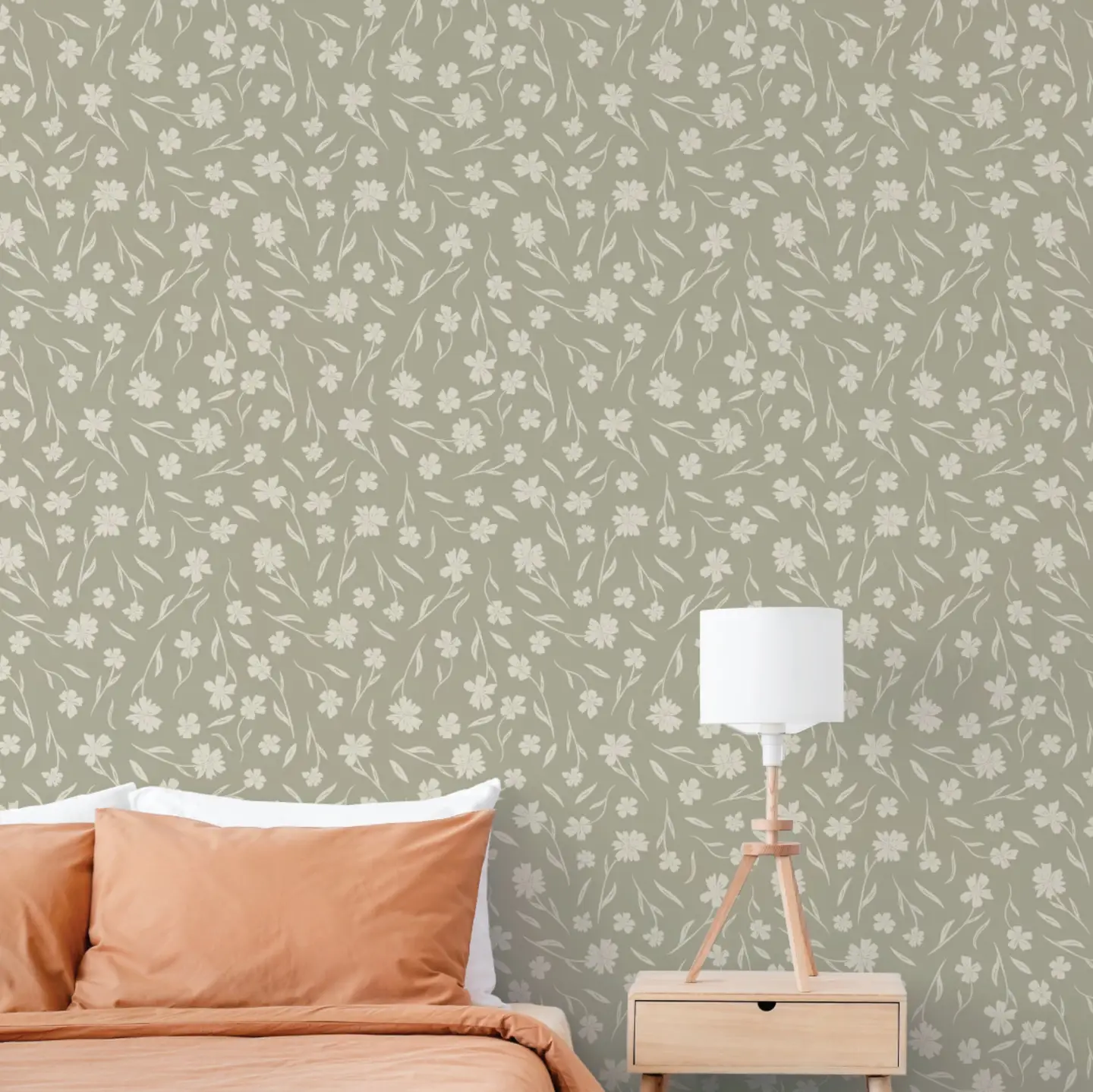 Floral Meadows - Dusty Sage