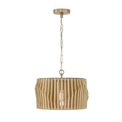 Archer Blonde Wood Semi-Flush Mount