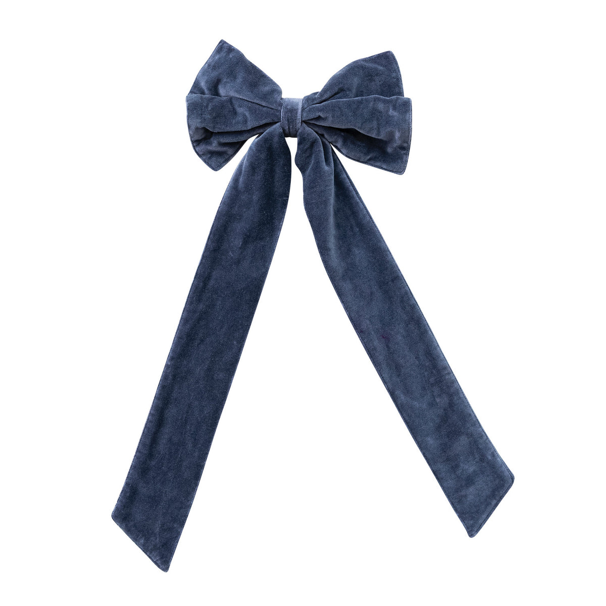 Velvet Large Clip-on Bow