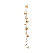 Faux Magnolia Flower Garland w/ Glitter & Jewels