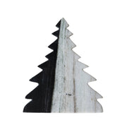 Black Melange Marble Tree Shaped Trivet