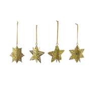 Antique Gold Cut-Out Snowflake Ornament