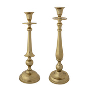 Brass Taper Candle Holders - Set of 2