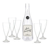 Acrylic Champagne Glasses - Cake and Champagne