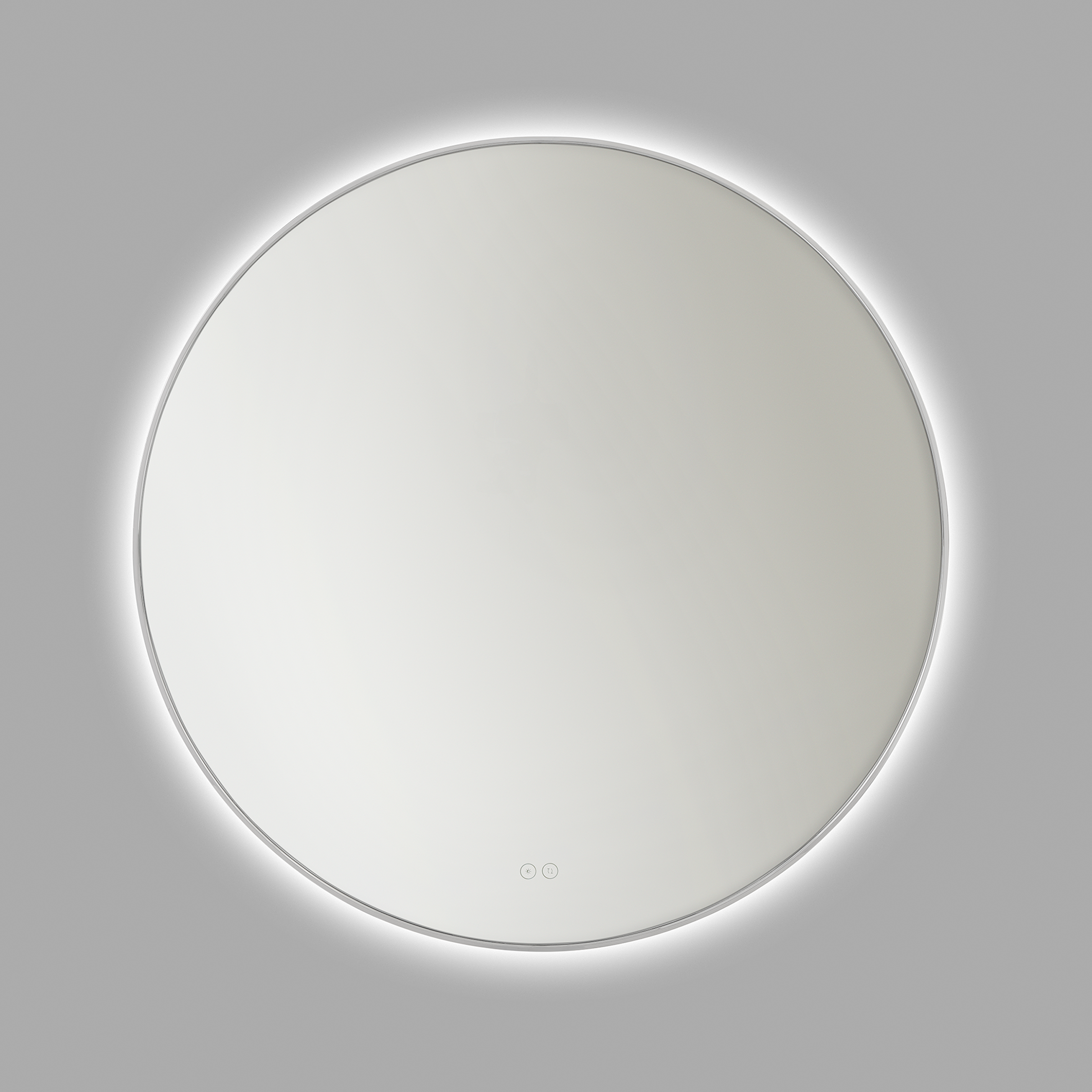 Cadre Chrome Round Illuminated Mirror