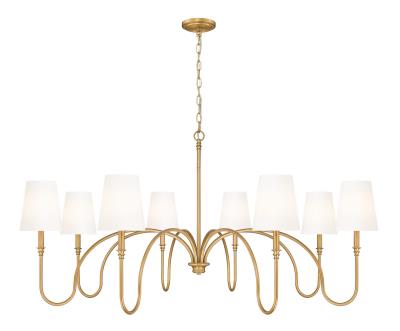 Jisele Rubbed Brass Chandelier