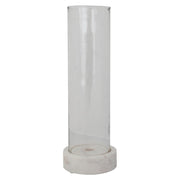 Glass Hurricane Taper Holder