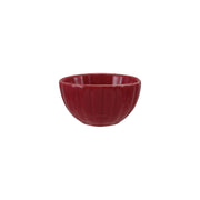 Red Small Fluted Bowl