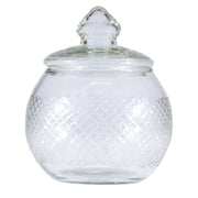 Hand-Blown Glass Jar with Lid
