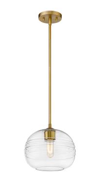 Hadley 1 Light Brass Pendant