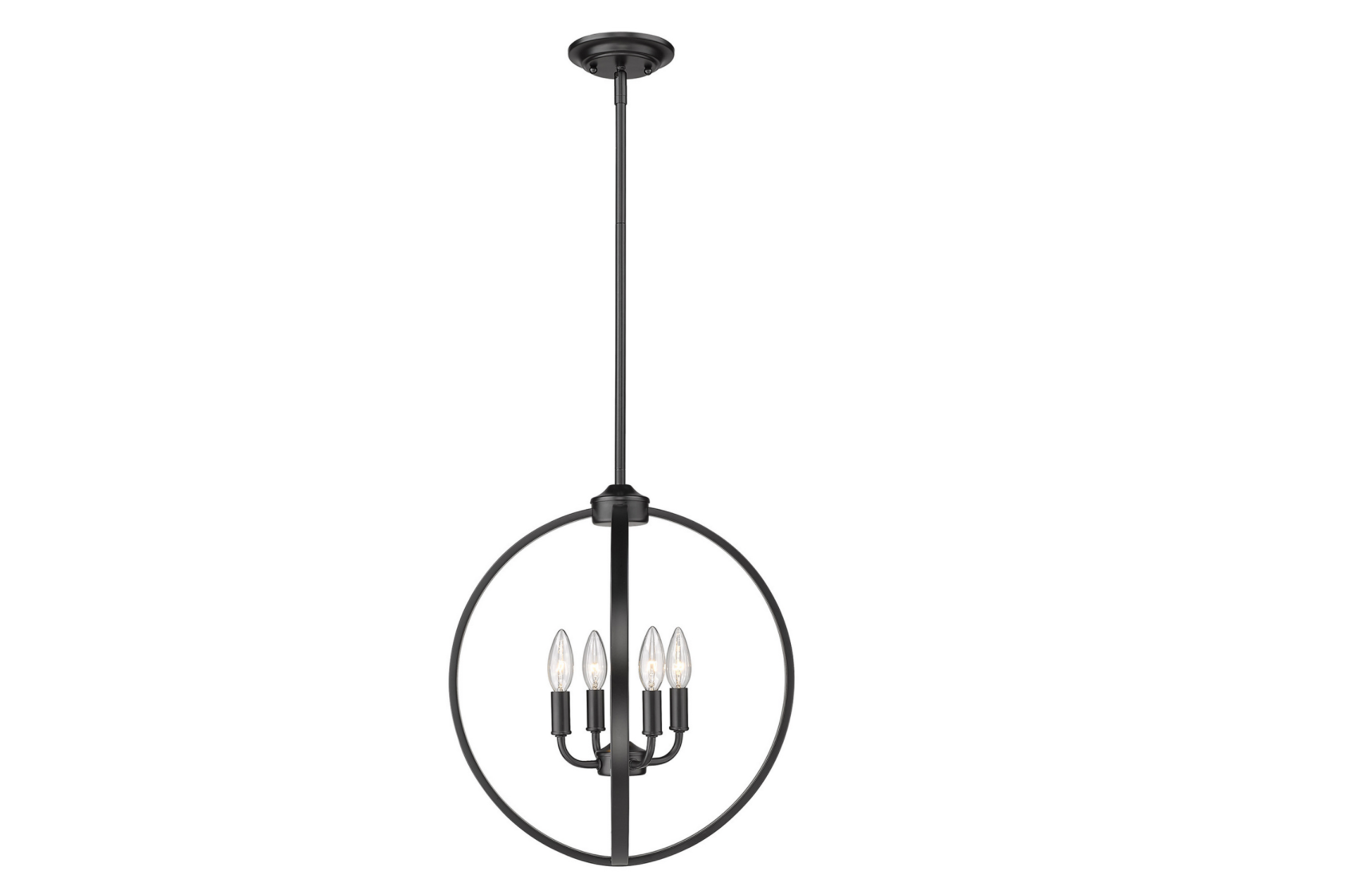Callen 4 Light Black Chandelier
