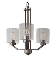 Piper Clear & Nickel Chandelier