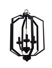 Mindy Matte Black Pendant