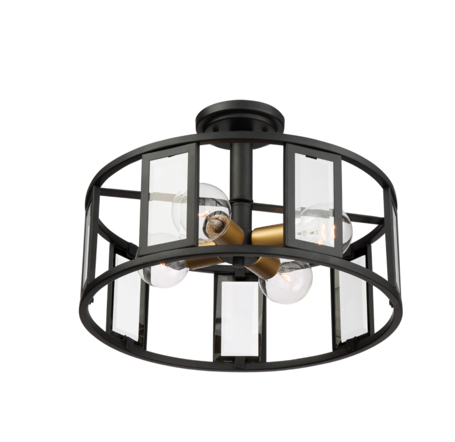 Quinn 4 Light Semi Flush Mount