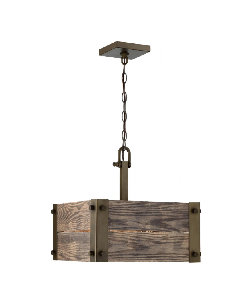 Gary Aged Wood Pendant