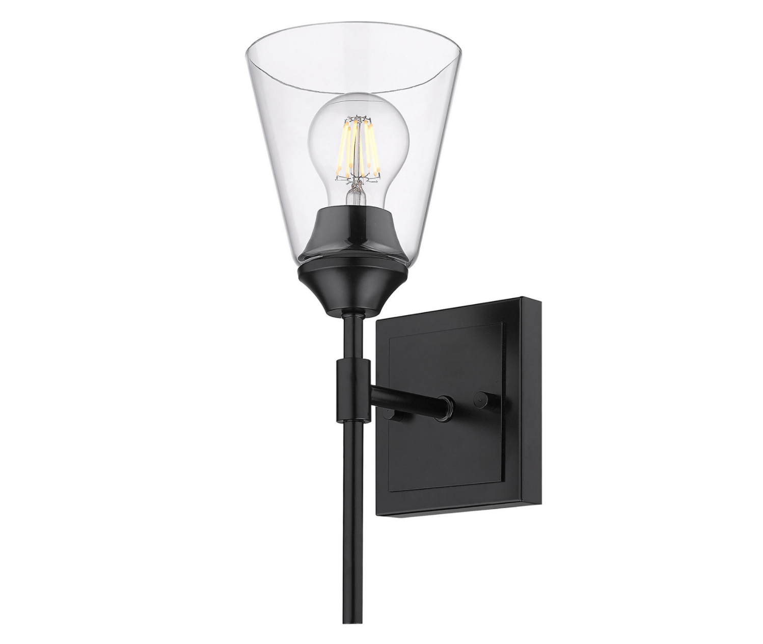 Ozzie Matte Black Wall Sconce