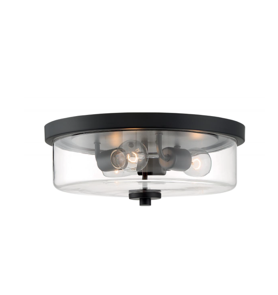 Sommer Matte Black Flush Mount