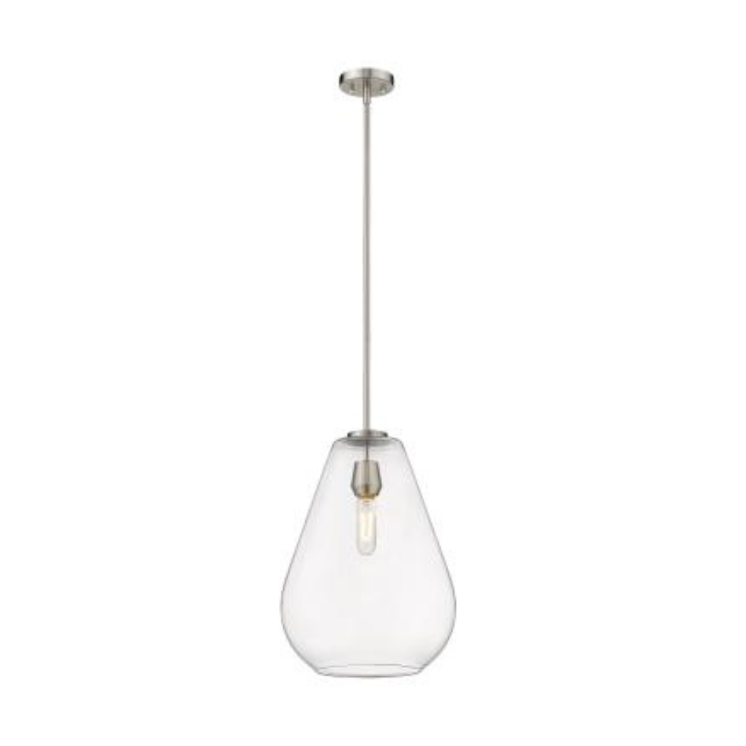 Ava 1 Light Brushed Nickel Pendant